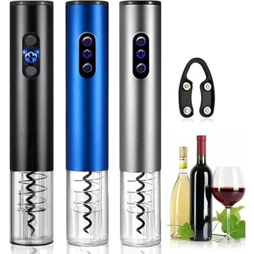 Automatic Bottle Opener Electric Red Wine Openers Stopper Wine Corkscrew Foil Cutter Cork Out Tool Kitchen Accessories Gadgets