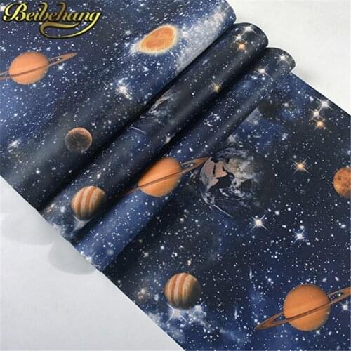 Beibehang papel de parede 3D Mediterranean blue sky boy stars cartoon childrens room bedroom wallpaper wall papers home decor