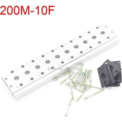 Free Shipping 1 PC Electromagnetic Valve Base 200M-10F