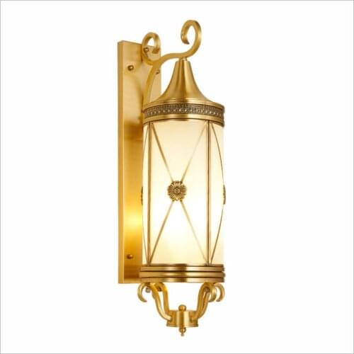 Free Shipping Outdoor Brass Wall Lamp American Design E27 Deco Wall Sconce Brass color Wall Lighting Lamp Wall Sconces Lighting