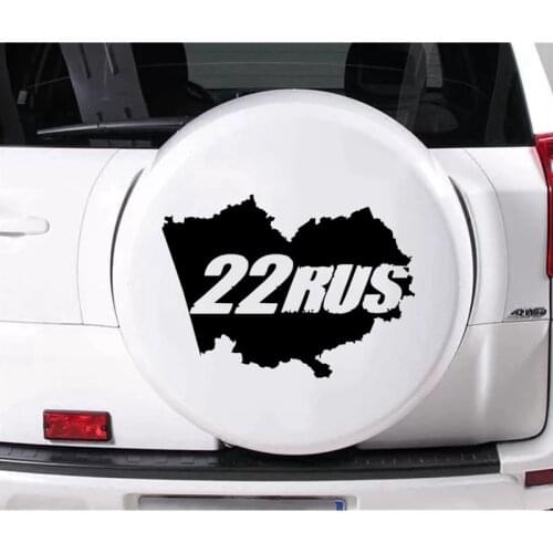 CK20282# Vinyl Decal 22 RUS Car Sticker Waterproof Stickers on Truck Bumper Rear Window