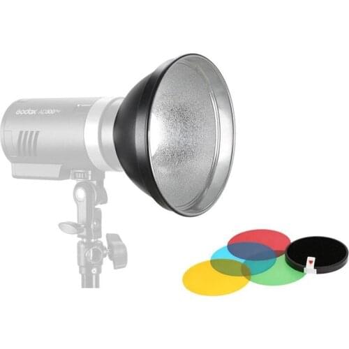 Godox AD-R14 Standard Reflector with Honeycomb and 5 Color Filters Holder for AD300Pro AD400Pro Outdoor Flash