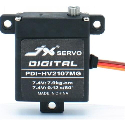 Jx PDI-HV2107MG High Precision Metal Gear Servo 7.9kg Glider Thin Body Digital Servo For Rc Glider / Rc Racing Drone Accessories