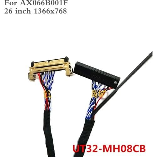 LVDS Cable for 26 inch AX066B001F 1ch 8bit 41Pins LVDS Cable UT32 1366x768 LCD LED FX15S-41S-0.5SH 550mm