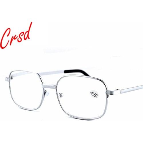 Fashion New Reading Glasses Metal Full Frame Simplicity Men Women Universal Old Man Reading Glasses +1.0 To +4.0