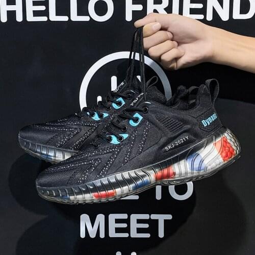 Mens Shoes Fashion Lightweight Large Size Breathable Sneakers Shoes Comfortable Outdoor Walking Sports Casual Footwear