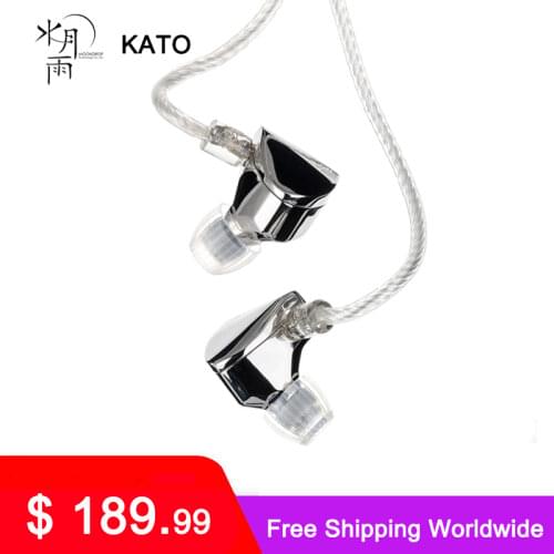 MOONDROP KATO Earphone Flagship Advanced Technology Dynamic HiFi IEMs with Detachable Cable