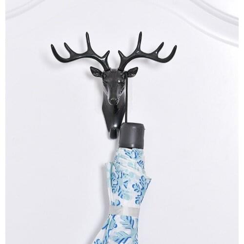 New Hot Wall Hanging Hook Deer Head Hanger Key Holder Hook Hanger Tie Organizer Creative Wall Decoration Minimalist