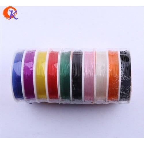 Cordial Design 1MM 10Rolls/lot Plastic Elastic Wire For Chunky Bracelet Making For Jewelry Kit (1roll=4M)