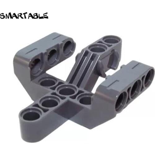 Smartable Technic MOC 5x5x2 Cross Beam with Thick Hole Arm Building Block Toys For Children Compatible 19086 5pcs/lot