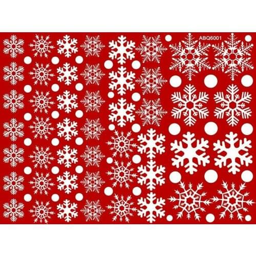48 pcs snowflake electrostatic Sticker Glass window kids room winter home decoration Christmas Wall Stickers Decal wallpape