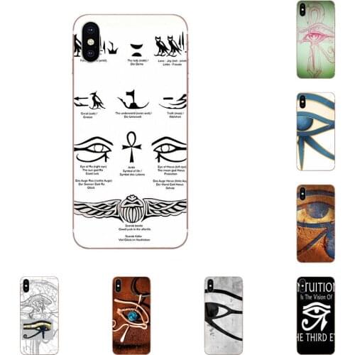 Unique Eye Of Horus Soft Transparent Cases Covers For Sony Xperia Z Z1 Z2 Z3 Z3+ Z4 Compact Z5 Plus M2 M4 XA XA1 XZ Premium