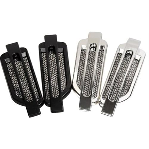 Universal Pair Car Side Air Flow Vent Cover Intake Decoration Stickers Side Mesh Cover Hood Bonnet Car Styling