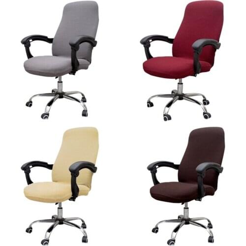 Jacquard Office Chair Cover Water Resistant Office Boss Computer Chair Cover Elastic Funda Silla Escritorio Armchair Slipcover