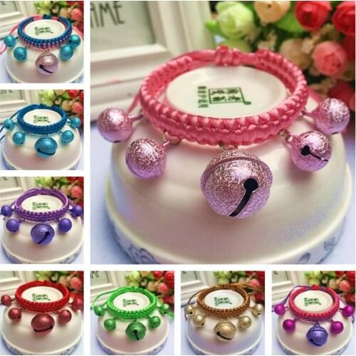 Pet dog bell Necklace Teddy cat small dog cute jewelry cat dog frosted bell collar cat dog accessories beauty products
