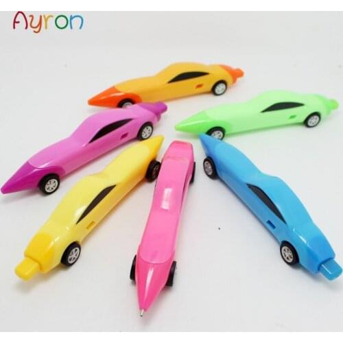 Ayron 1 pcs Cute pens car ballpoint pen creative student stationery Kawaii Plastic Car Pens for school Free shipping