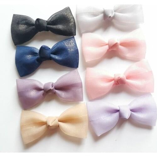 6"/4.5"/3" Organza Hair Bow Clips Hair Accessories for Teens Girls Kids Toddlers Baby Bow Hair Clip