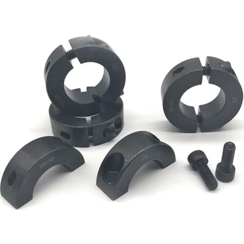 2PCS SCSP Optical Shaft Fixing Ring No. 45 Steel Carbon Steel Separate Fixing Ring Limit Ring Locking Collar Fixing Ring Iron