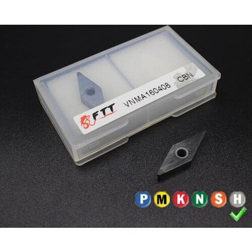 2PCS VNMA160408 CBN HRC60 External Turning Tools Carbide insert High quality Lathe cutter Tool