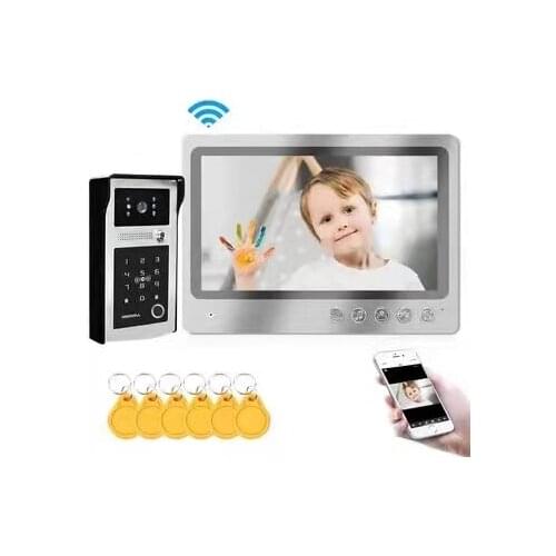 9 Inch Wired Video Door Phone Access Control Wireless Intercom WIFI Doorbell Night Vision Visual Door Viewer