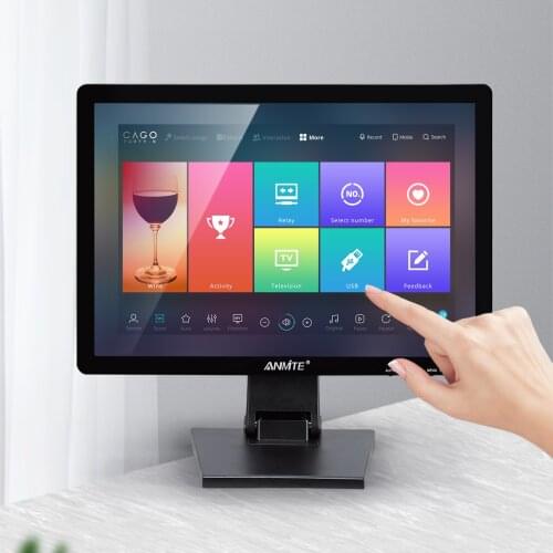 Anmite 17"TFT Lcd Touch Monitor PC optional Resistive /Capacitive touch Led Screen Computer Display