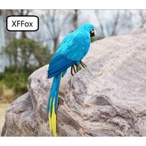 Big real life little wings parrot mddel foam&feather simulation blue&yellow parrot bird gift about 45cm xf0194