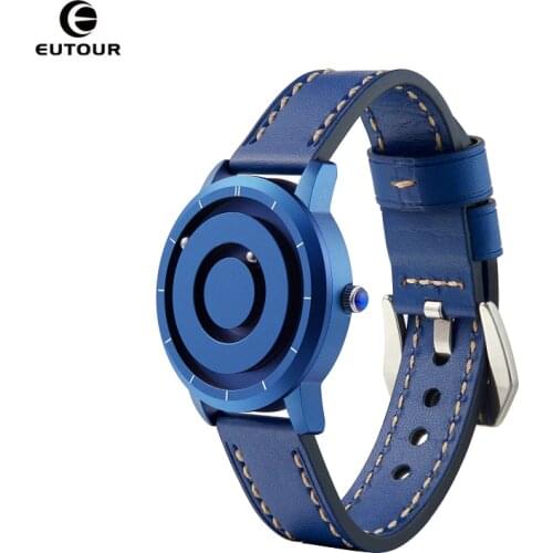 Colorful relogio masculino EUTOUR Quartz Watch Man Woman Minimalist Novelty Magnetic Ball Show Couple Watch Gift Dropshipping