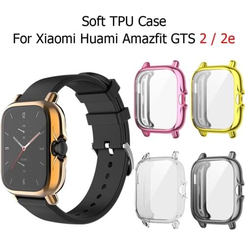 Plating TPU Watch Case Cover for Amazfit GTS 2 Full Edge Screen Protector Shell Bumper for Xiaomi Huami Amazfit GTS 2 2e Case