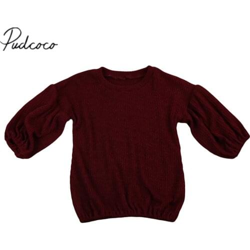 Citgeett Toddler Kids Baby Girls Outfits Autume Lantern Long Sleeve Sweatshirt Wine Red Sweater Tops T-shirt Coat Blouse 1-6Y