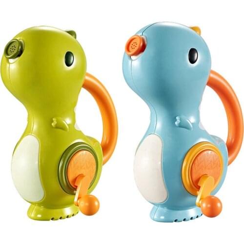Baby Bath Toy Sprinkler Toy Kids Cute Water Spray Dinosaur With Hand Crank Bathroom Sprinkling Shower Swimming Water Toys Kids