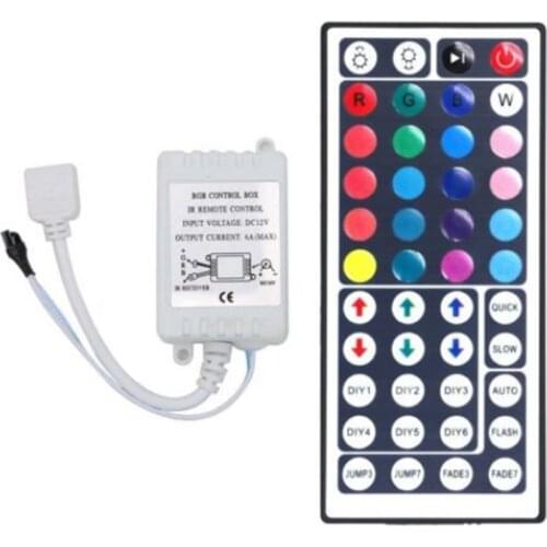 DC 12V 6A 44keys IR Remote Controller Dimmer For 3528 5050 RGB LED Strip Lights