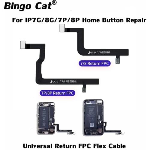 JCID JC Universal Return FPC Flex Cable For iPhone 7G 7P 8G 8P Original Home Button Repair Edit Fingerprint As Shalou Flex Cable