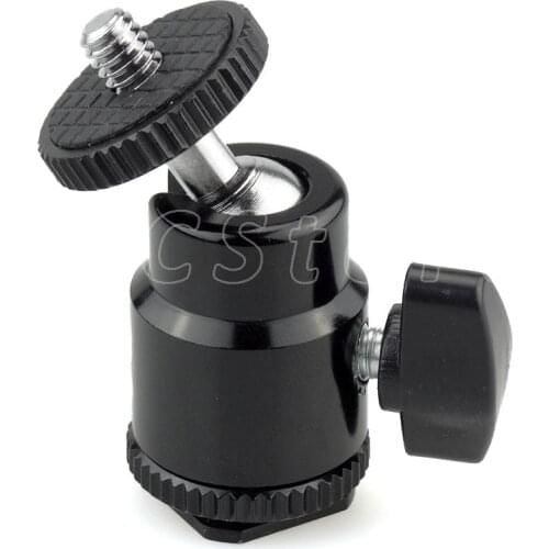 LCD Monitor Flash Bracket Holder Ball Head Hot Shoe Adapter to 1/4'' Screw Mount DSLR Camera Accessories - 103