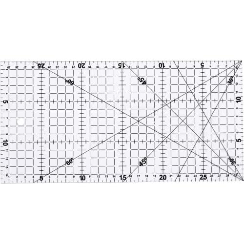 Patchwork Ruler Office Stationery School Supplies 1 Pcs 15 * 30 * 0.2cm Acrylic Material Patchwork Ruler High-grade Sewing Tools