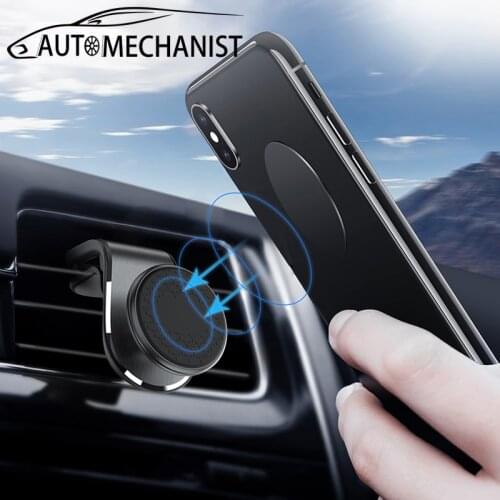 Magnetic Car Phone Holder Automobiles Air Vent Cellphones GPS Mount Support For iPhone XiaoMi HuaWei Samsung Smartphone Holder