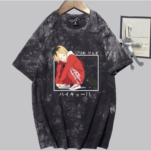 Men Manga Anime Haikyuu T-shirt Unisex Funny Short Sleeve Clothes