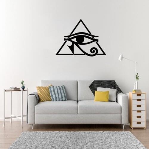 Eye Protection Symbol Wall Stickers Egyptian Style For Living Room Bedroom Room Home Decoration Vinyl Art Mural DW10950