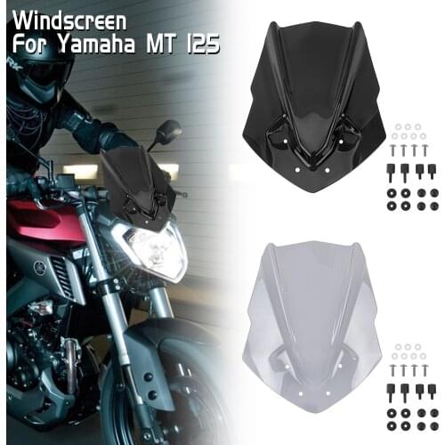 Motorcycle Windscreen Windshield Deflector Protector for Yamaha MT125 MT-125 2015 2016 2017 2018 2019 MT 125 Accessories Viser