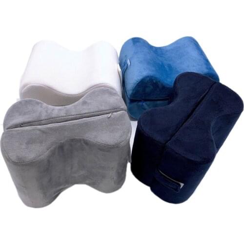 2020 knee pillow bed sleep pad foot pad calf lift pillow pregnant woman side lying memory foam leg pillow beautiful leg pillow
