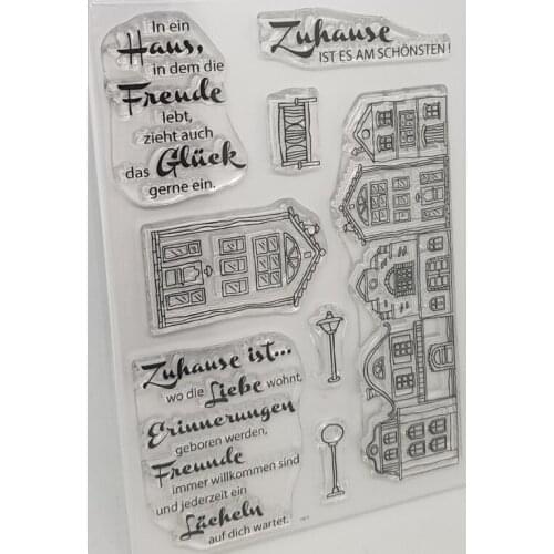 German Words Transparent Clear Silicone Stamp/Seal for DIY scrapbooking/photo album Decorative clear stamp A1006