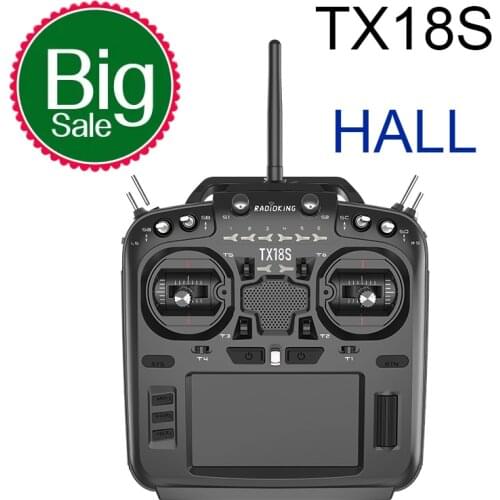 Radioking TX18S Hall Radio Transmitter RC Drone Sensor Gimbals Remote Control Multi-protocol RF System Compatible with OpenTX