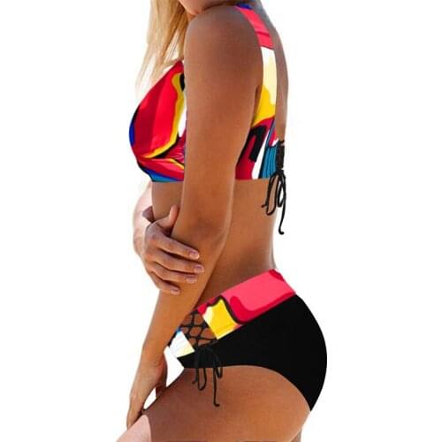 Plus Size Bikini Women 2021 Sexy Swimwear Push Up Swimsuit High Waist Bikini Set Brazilian Bathing Suit Beachwear Swimming Suit