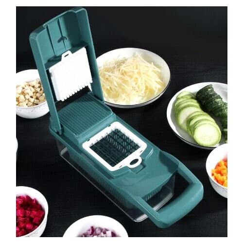 A variety of stainless steel blade operation cleaning quick upgrade protection hand multifunctional kitchen vegetable cutter J06
