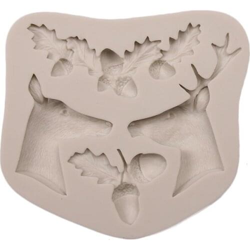 Deer Antler Elk Christmas Silicone Resin Molds XMAS Moulds Tools Pendant Jewelry for Making Gift Decoration