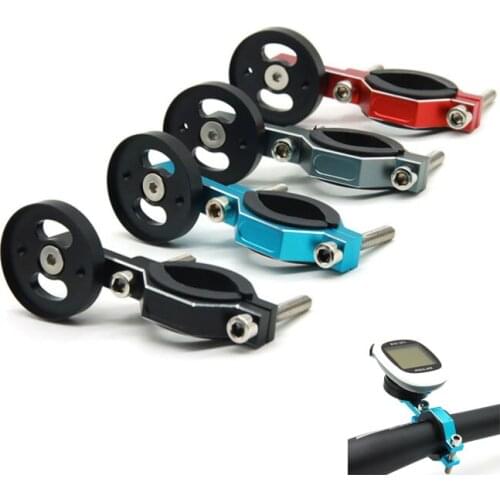 Mountain road bike aluminum alloy code table bracket light clip simple multi-function bicycle odometer stopwatch holder