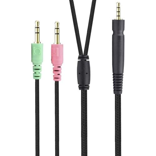 Replacement Braided Cable Extension Cord for Sennheiser Game G4ME 1 0 ONE ZERO PC373D PC37X GSP350 GSP500 GSP600 Gaming Headsets