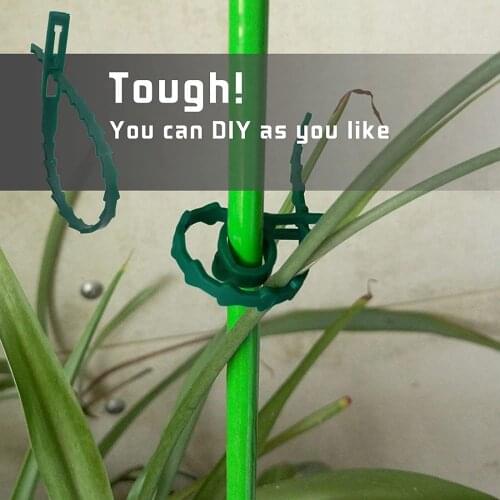 50pc Garden Cable Ties Reusable Plant Support Shrubs Fastener Tree Locking Nylon Plastic Cable Ties Zip Garden Ties