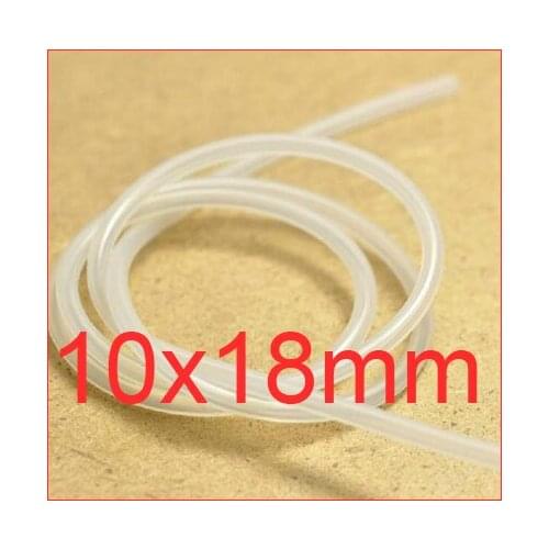 10mm ID 18mm OD 10X18 Transparent Silicone Rubber Tube Hose ( food grade ) medical flexible pipe,10*18mm capillary connect tube