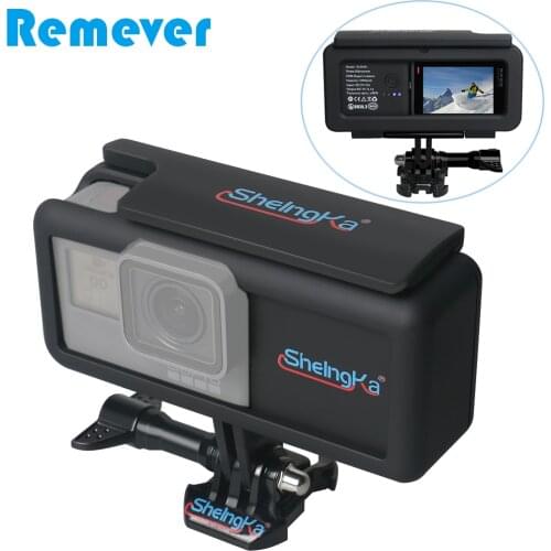 New 2300mAh External Battery With Camera Case Side Powerbank with Frame for GoPro Hero 5/6/7Black Type-C for Mobile Phones