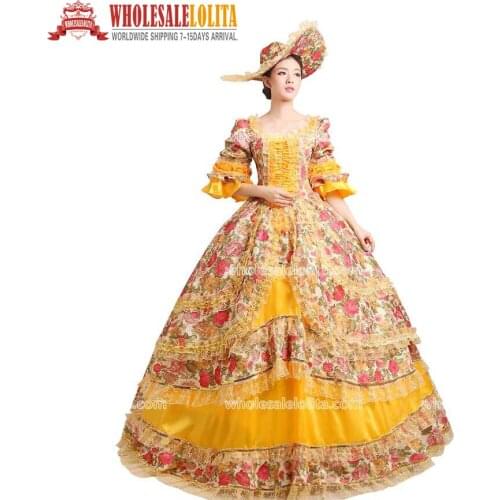 Womens Prom Gothic Victorian Fancy Palace Masquerade Dresses Civil War Victorian Ball Gown Dress